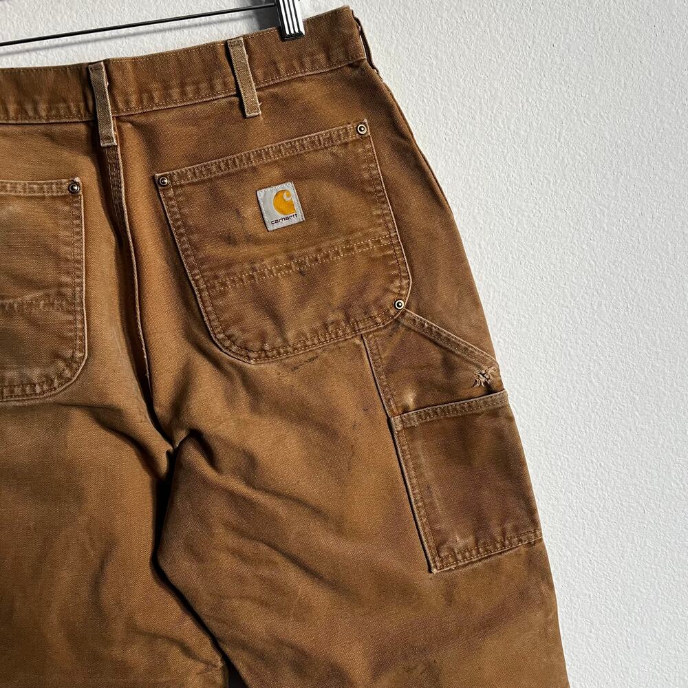 Carhartt B01 BRN brown double knee work wear carpenter pants - Picture 8 of 8